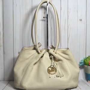 Michael Kors East West Brown Leather Ring Tote